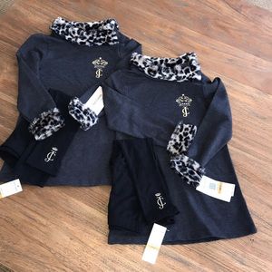 Twin girls Juicy Couture tunic sets new w tags!